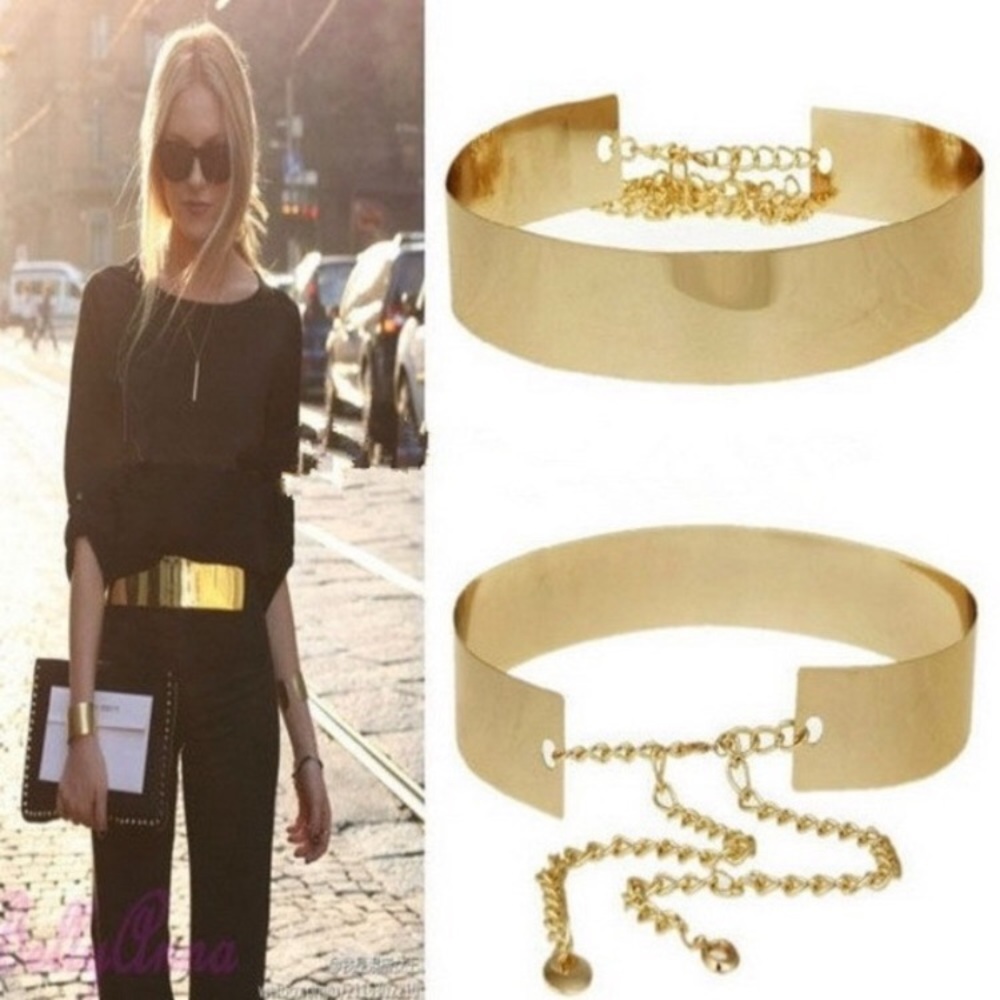 Gold metal belt reserved for el****